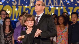 Rita Moreno and Stephen Tobolowsky in One Day at a Time