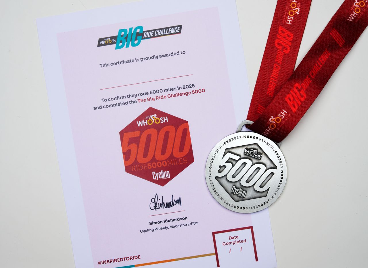 Big Ride Challenge finishers medals
