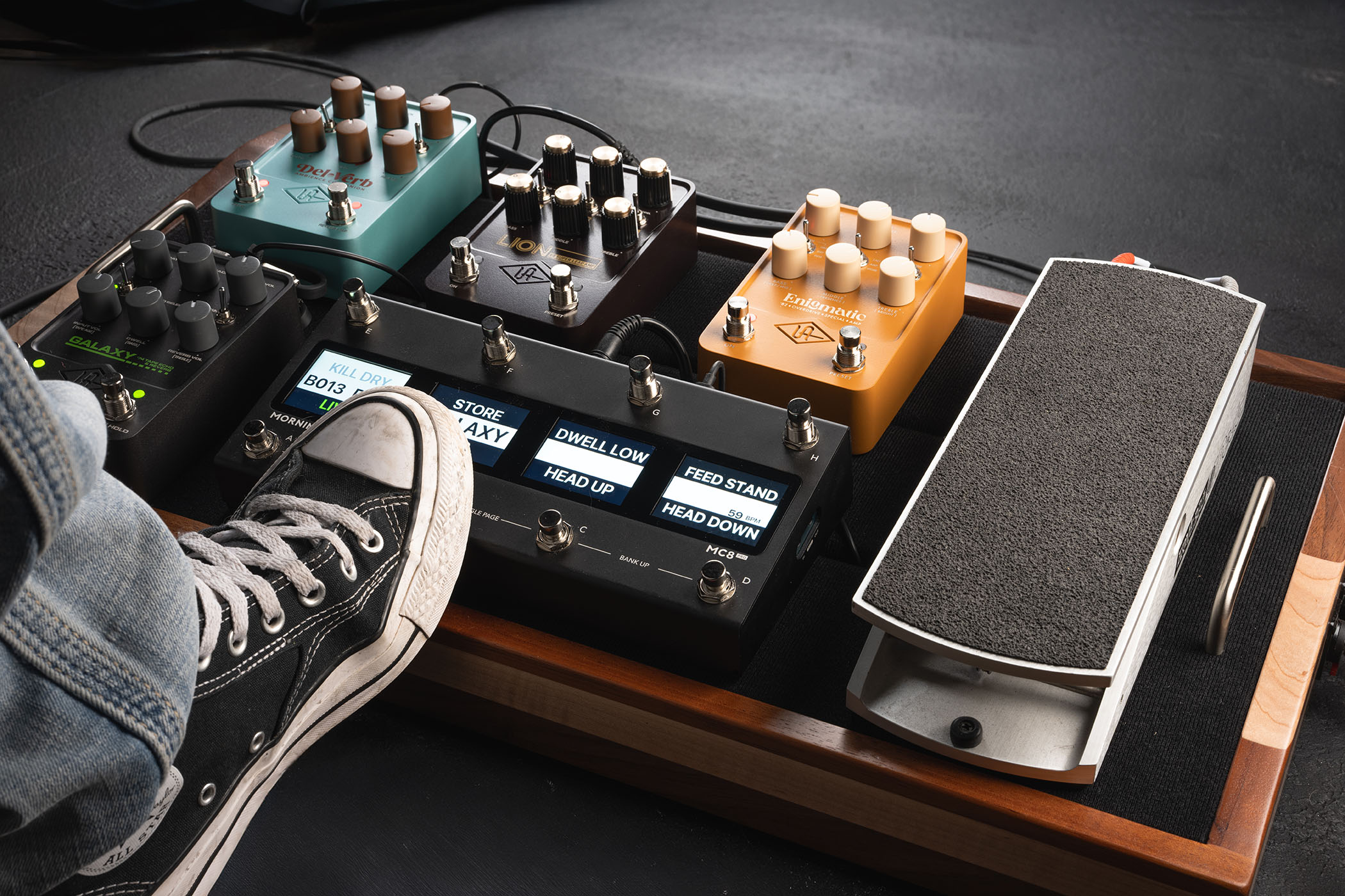 Universal Audio UAFX pedals: the company has updated its amp modelling pedal lineup, adding MIDI connectivity, improved presets and app integration.