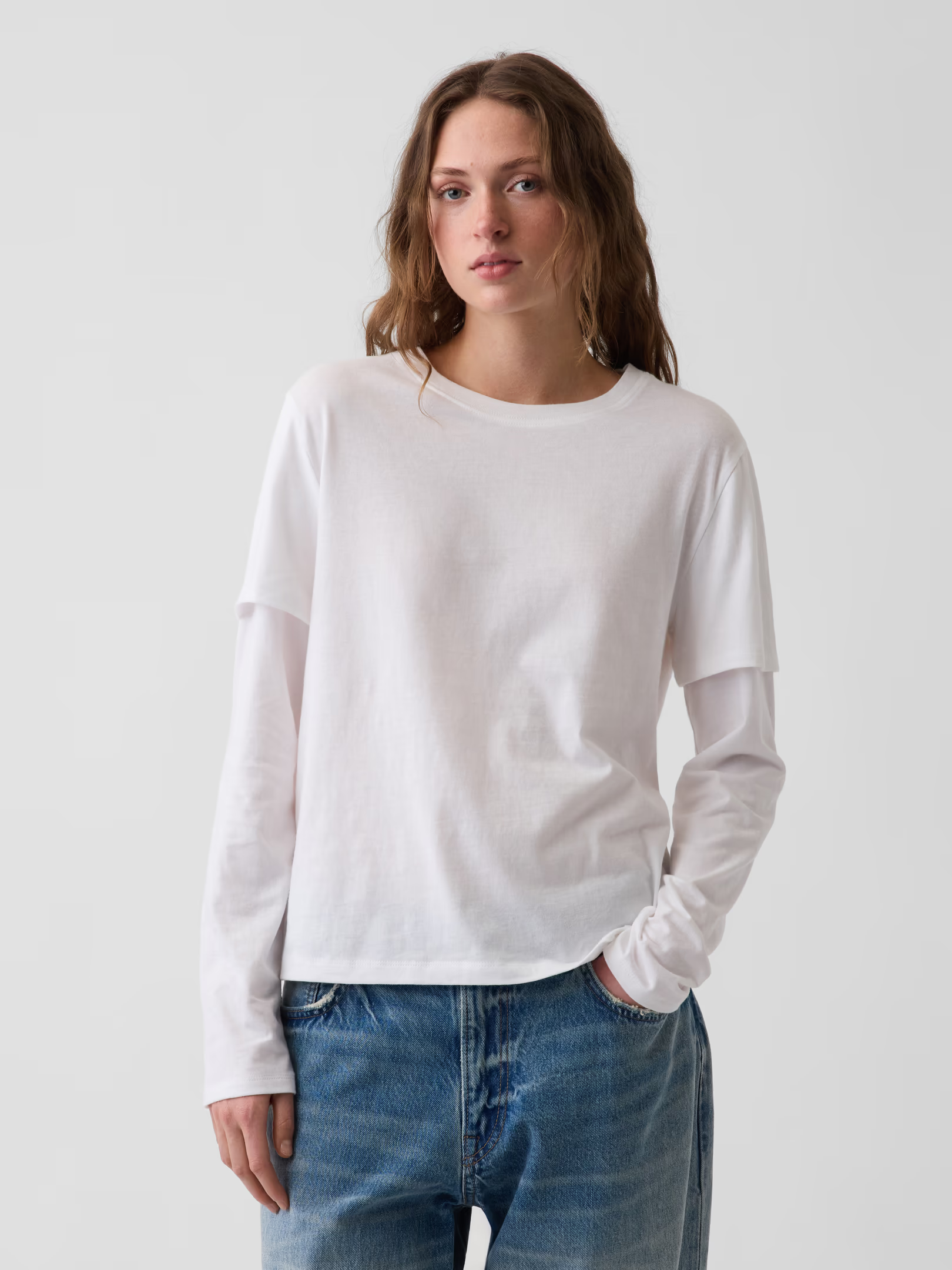 Gap, Organic Cotton Vintagesoft Double-Layer T-Shirt