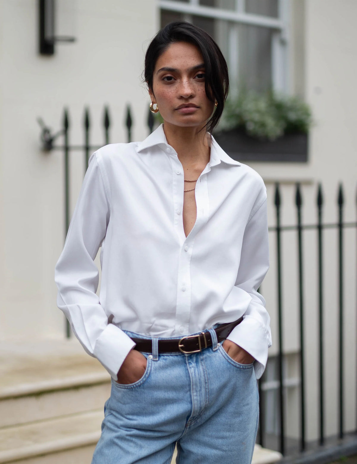 The Boyfriend: Tencel&amp;trade; Lyocell, Off-White
