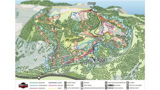 A map of bikepark wales trails