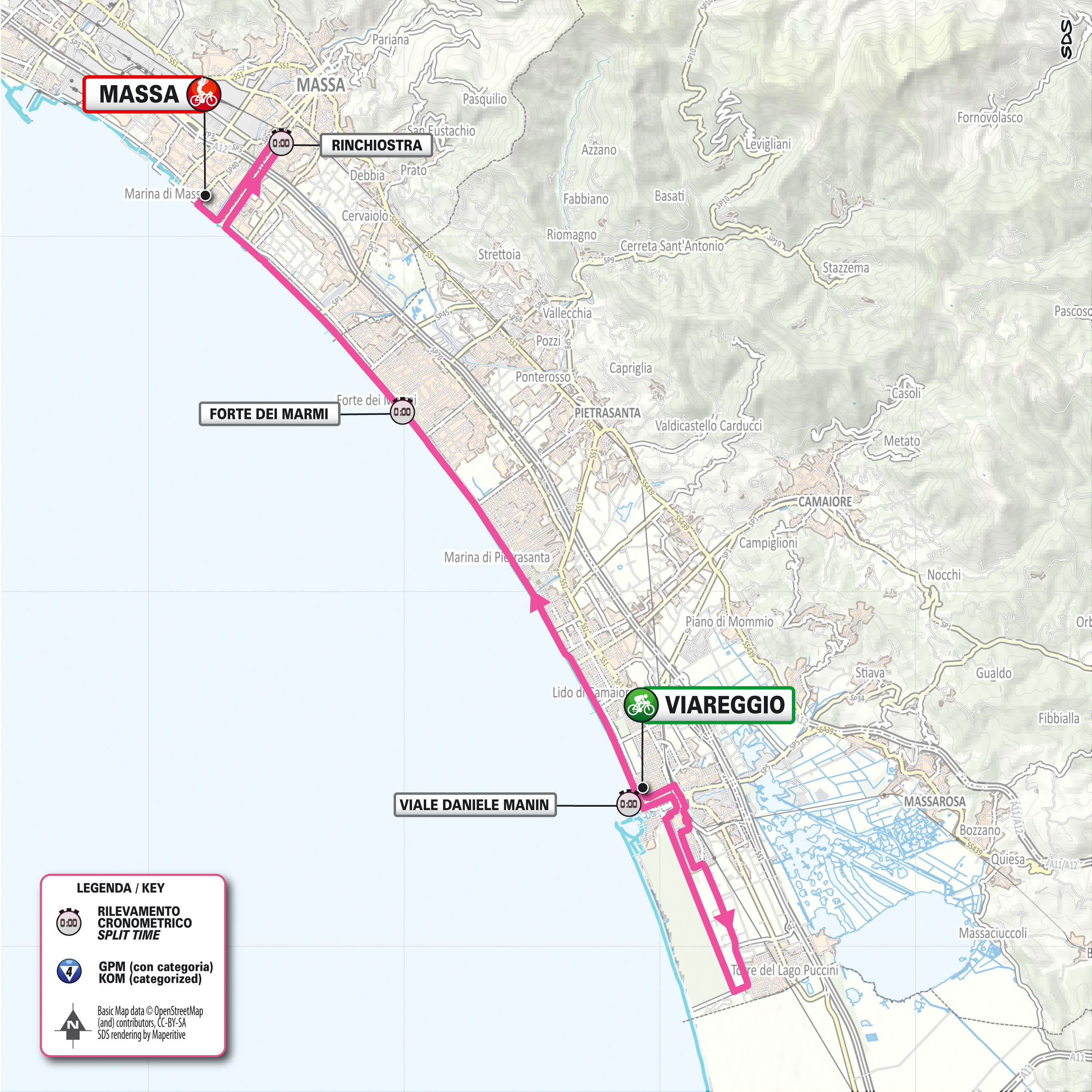 Giro d'Italia 2026 stage 10 map