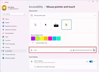 Change mouse size