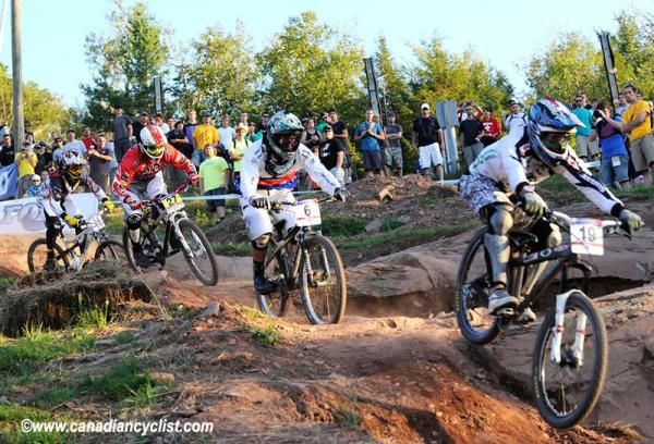 Carlos Mario Oquendo Zabala leading Kamil Tatarkovic in the quarter final heat.