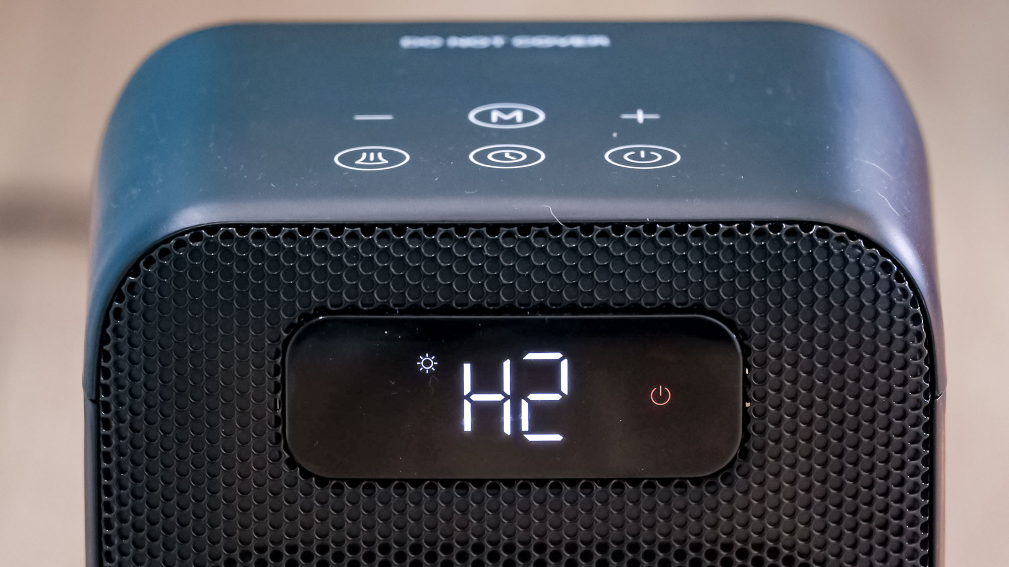 Morento space heater on wooden floor