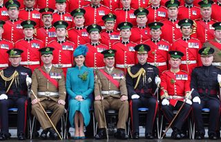 Kate Middleton serving as Colonel of the Irish Guards