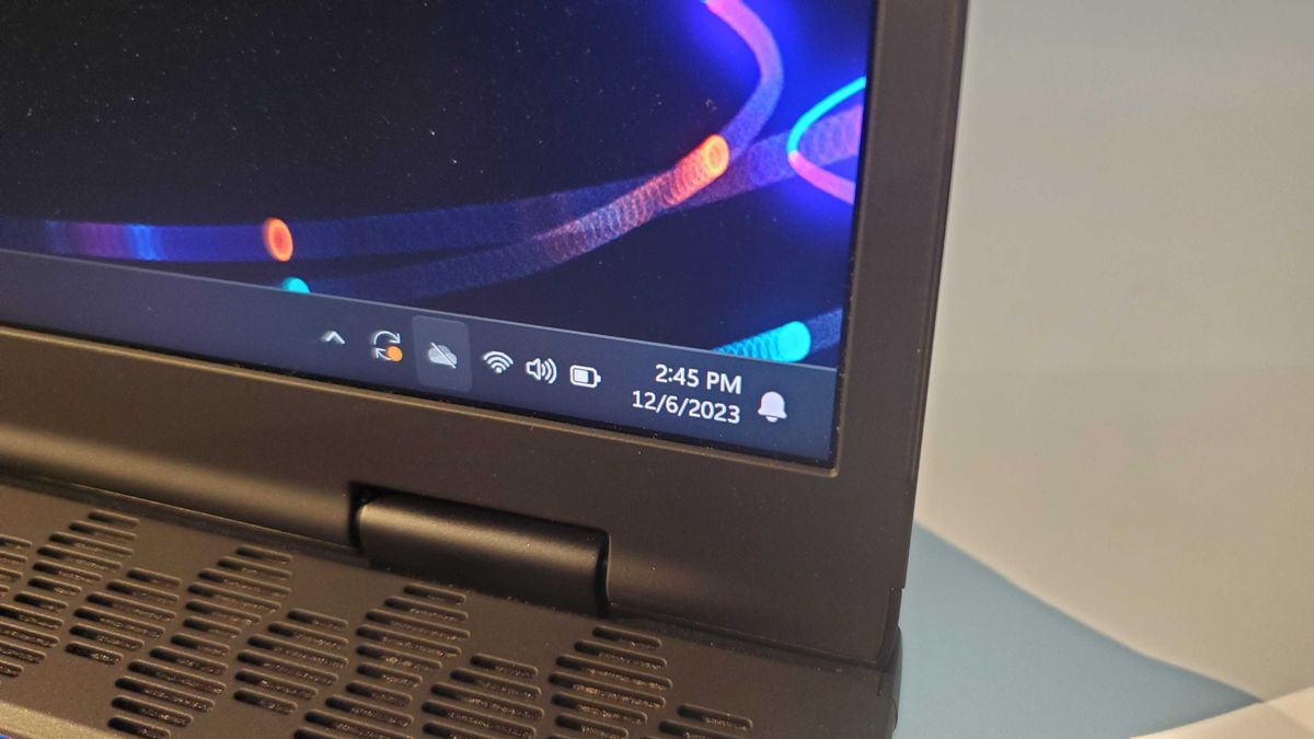 black gaming laptop