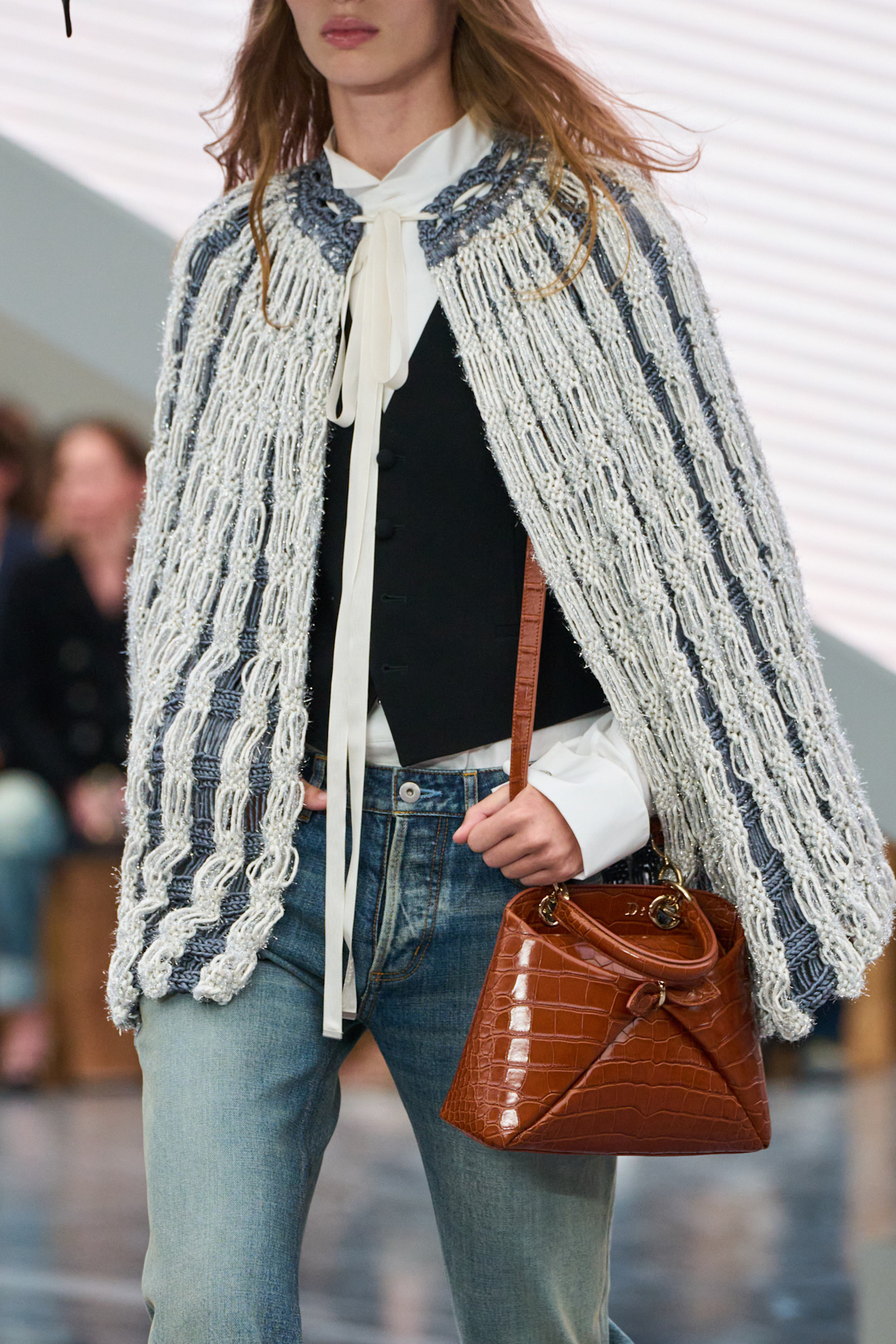 An image of one of the key spring 2026 bag trends of 2026 on the Dior runway.
