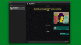 WhatsApp on macOS