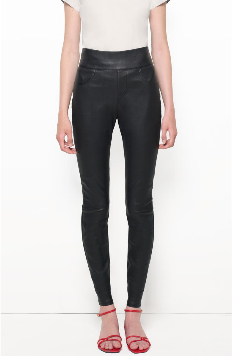 Gigi Stretch Leather Leggings