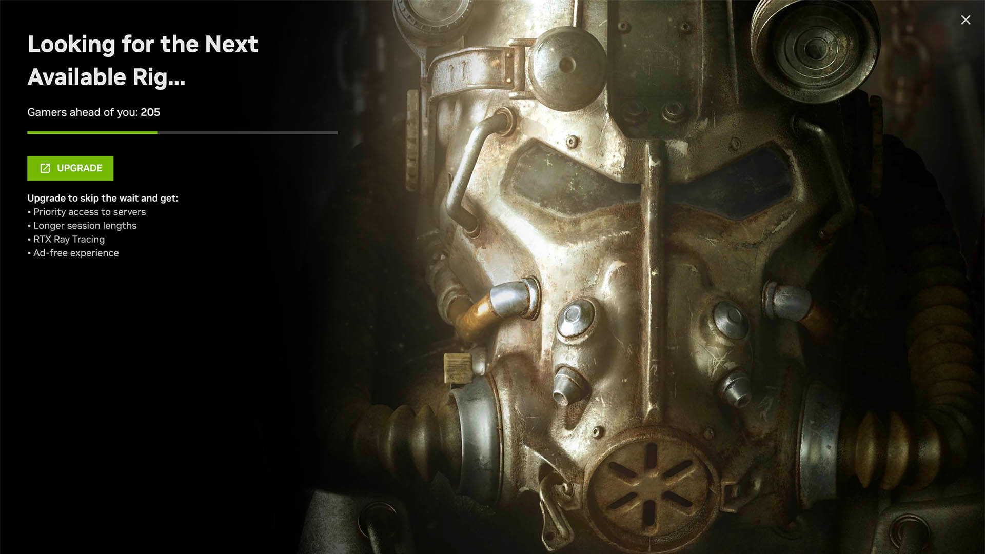Fallout 4 on Mac GeForce Now