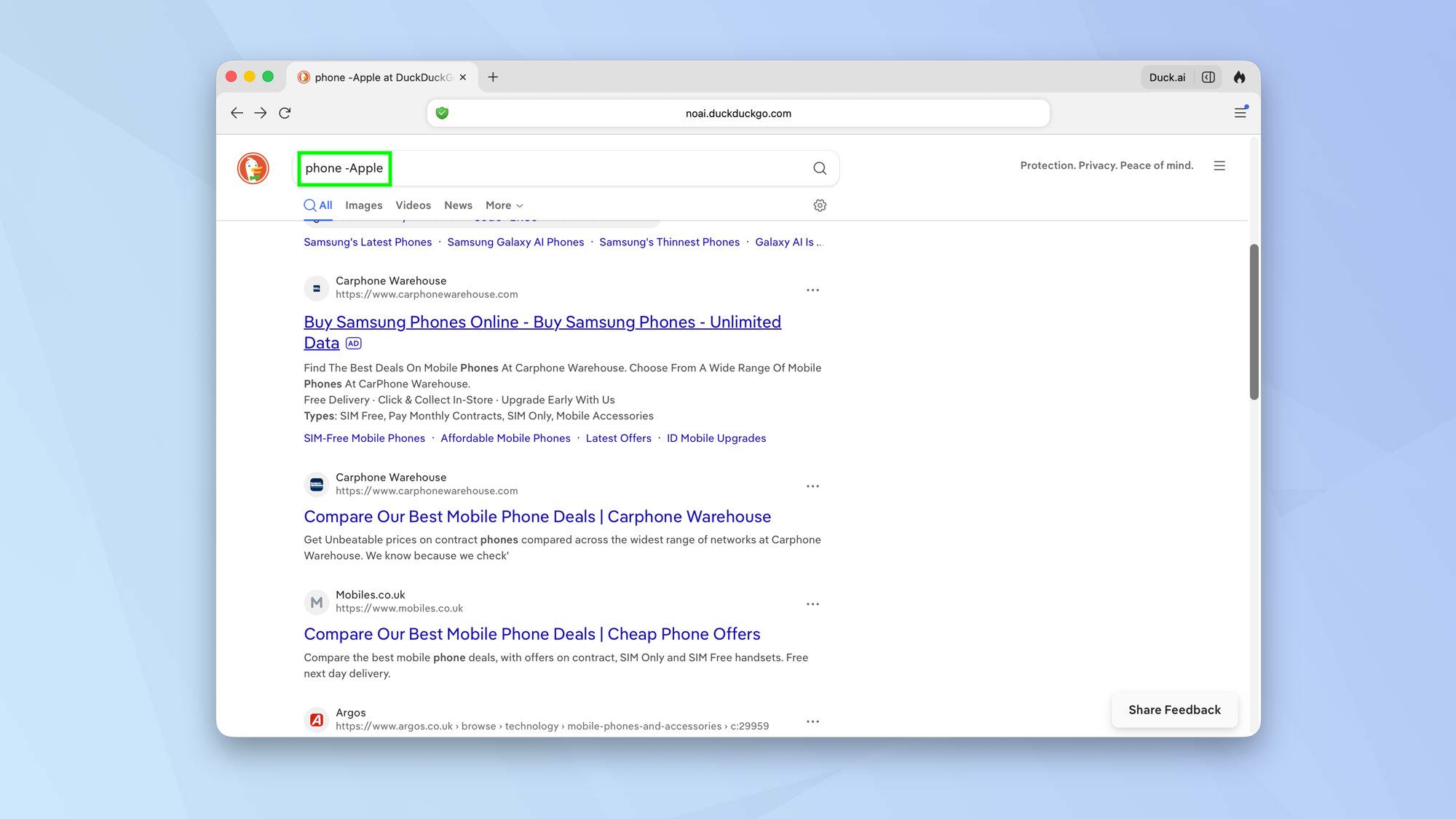 چگونه هنگام استفاده از NoAI از DuckDuckGo بیشترین بهره را ببرید؟