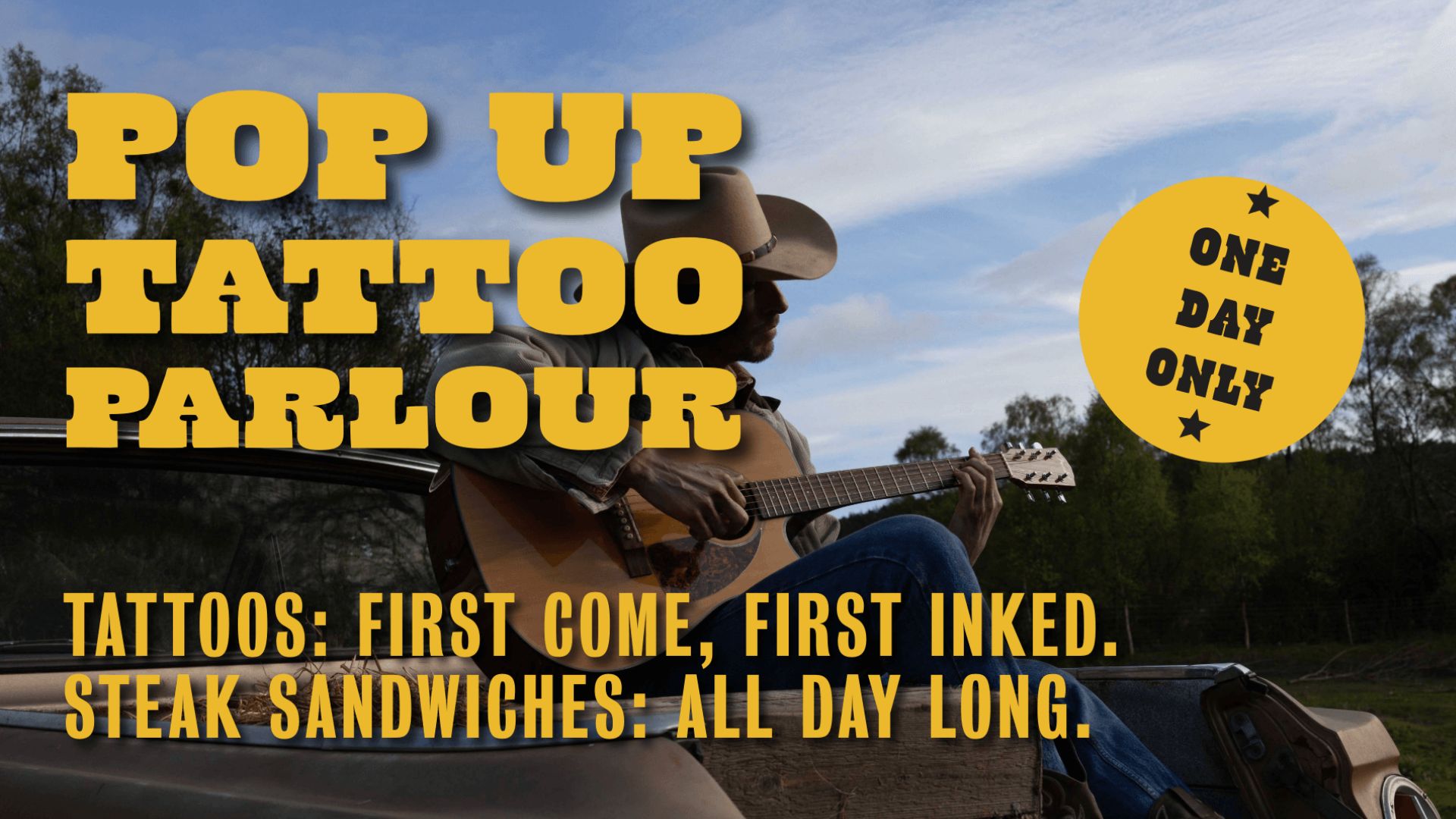 an image of the poster for the free tattoo pop up 