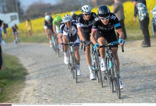Geraint Thomas (Sky) showed he has what it takes on the cobbles