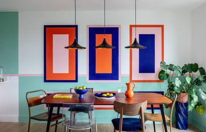 paint ideas colorful dining room