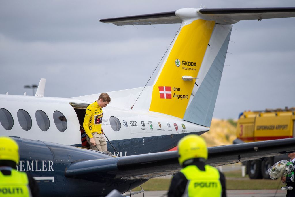 Jonas Vingegaard - the Tour de France 2022 champion - is welcomed back to Denmark in a huge celebration in Copenhagen