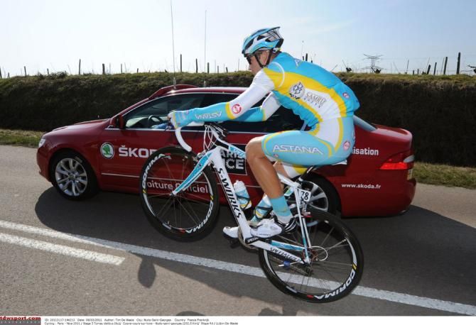 Tomas Vaitkus (Astana) shows off his skill