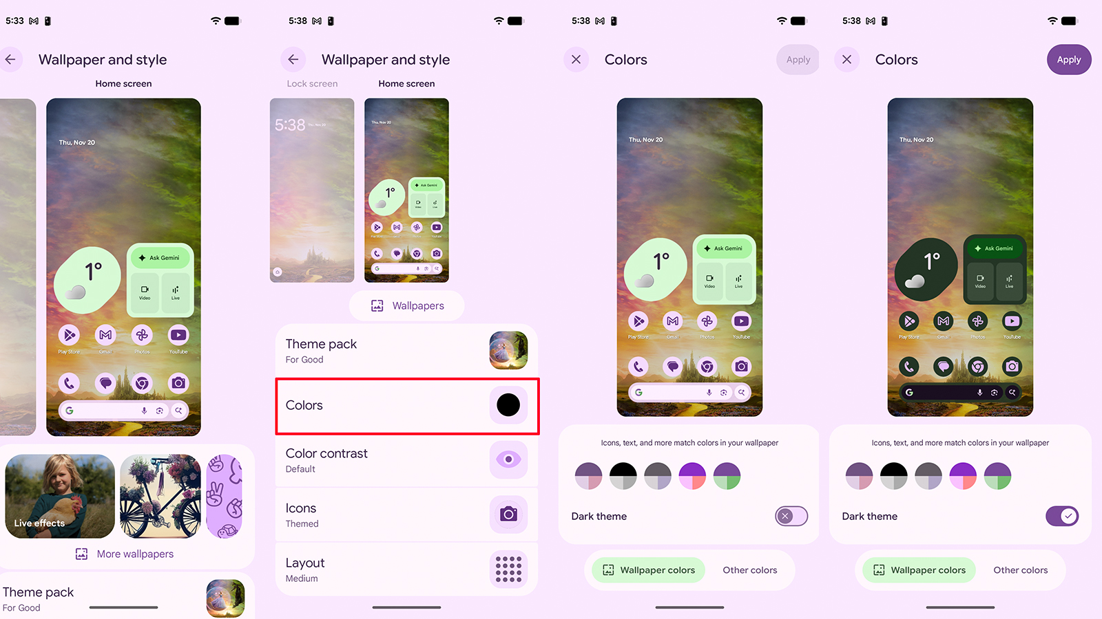 Google Pixel Theme packs