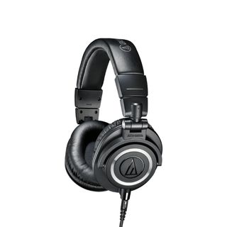 A pair of Audio-Technica ATH-M50x studio headphones