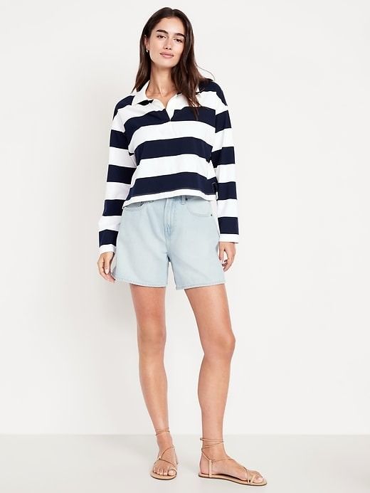 Old Navy , High-Waisted Baggy Jean Shorts