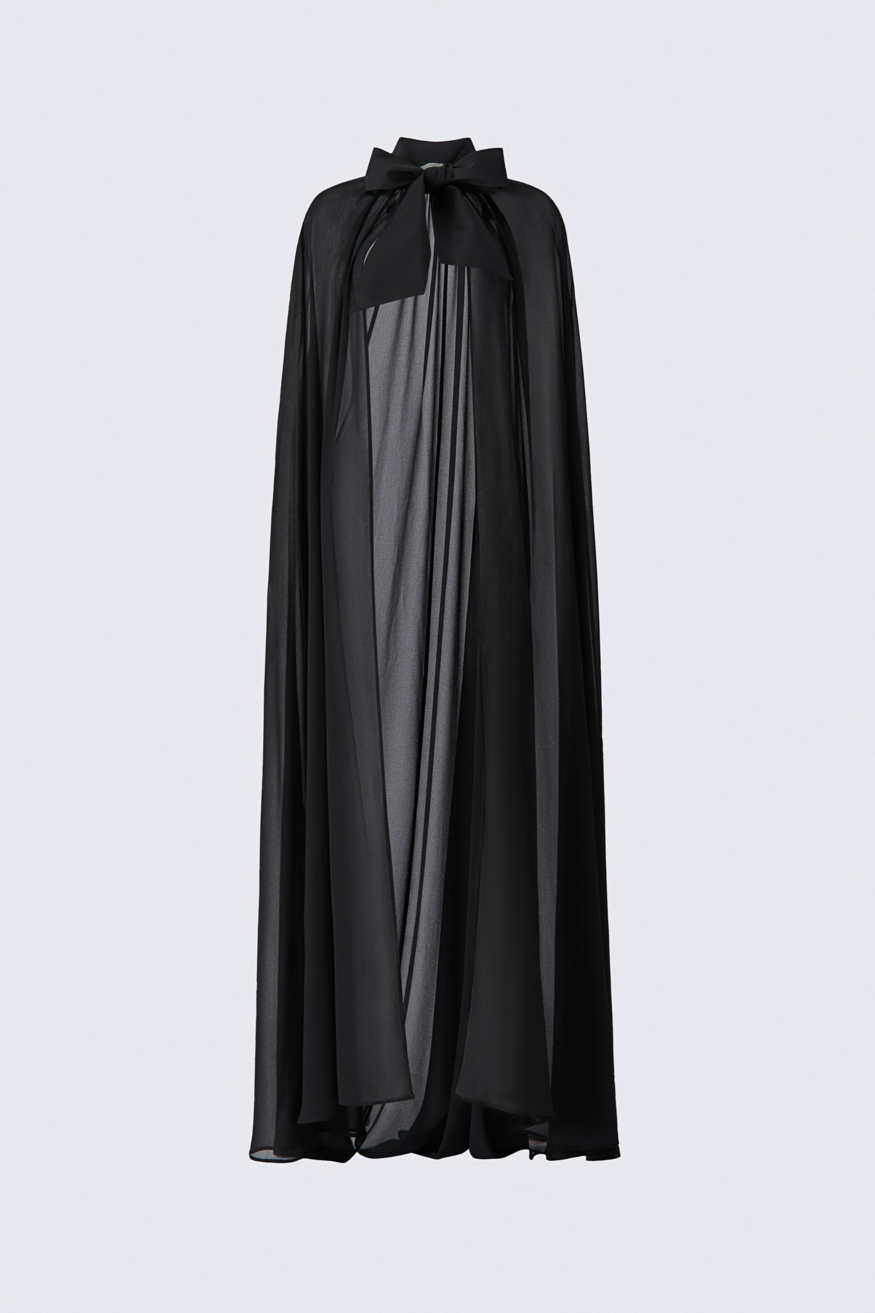 Long Bow-Collar Cape