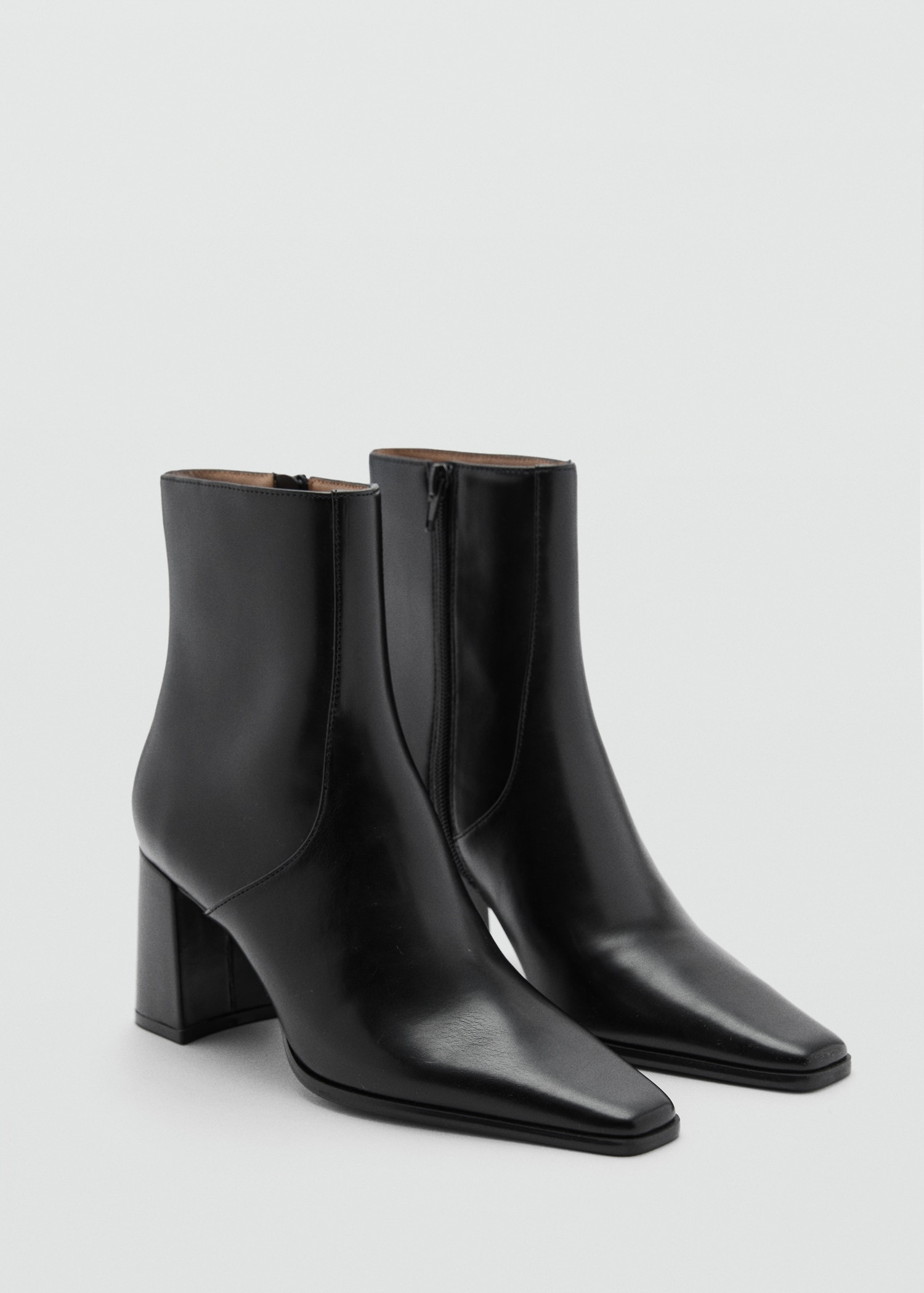 Ankle Boots With Block Heel - Women | Mango United Kingdom