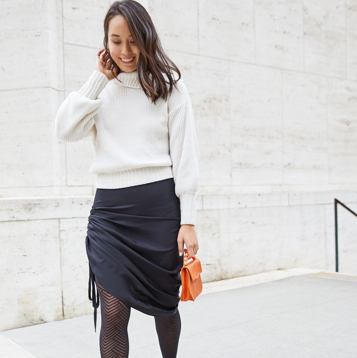 Adding Tights to Your Fall Work Wardrobe - Outfit Options With