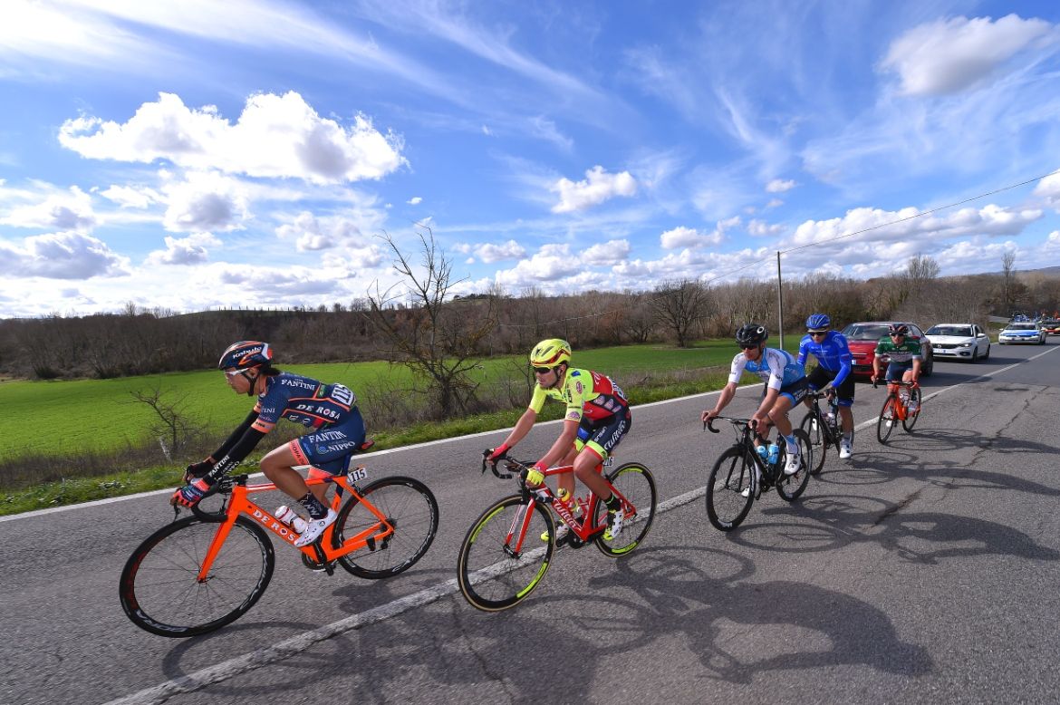 The breakaway on stage 3 of Tirreno-Adriatico