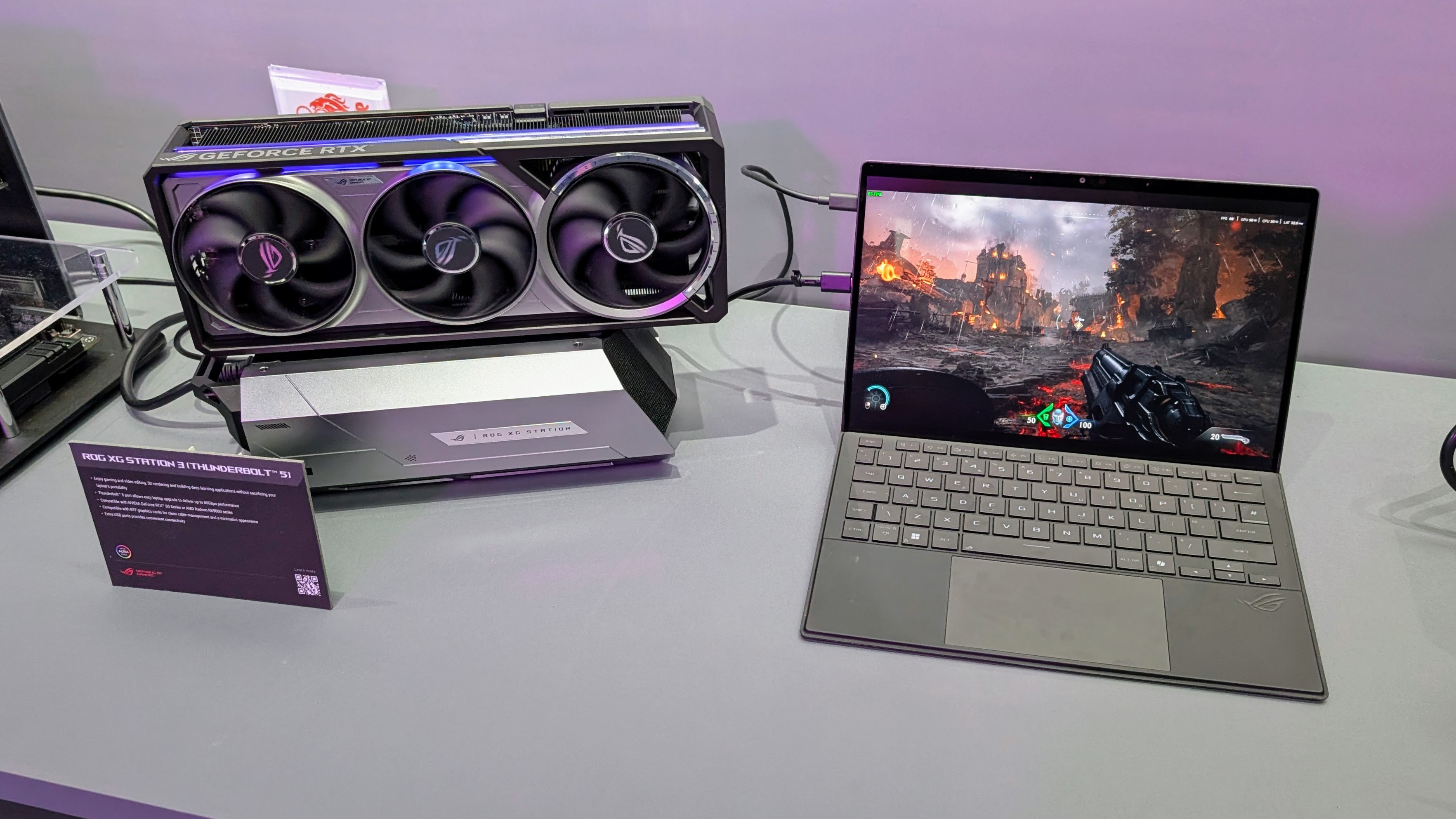 Asus ROG XG Station 3 external GPU system at Computex 2025