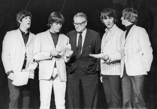 The Beatles with Laurence Olivier