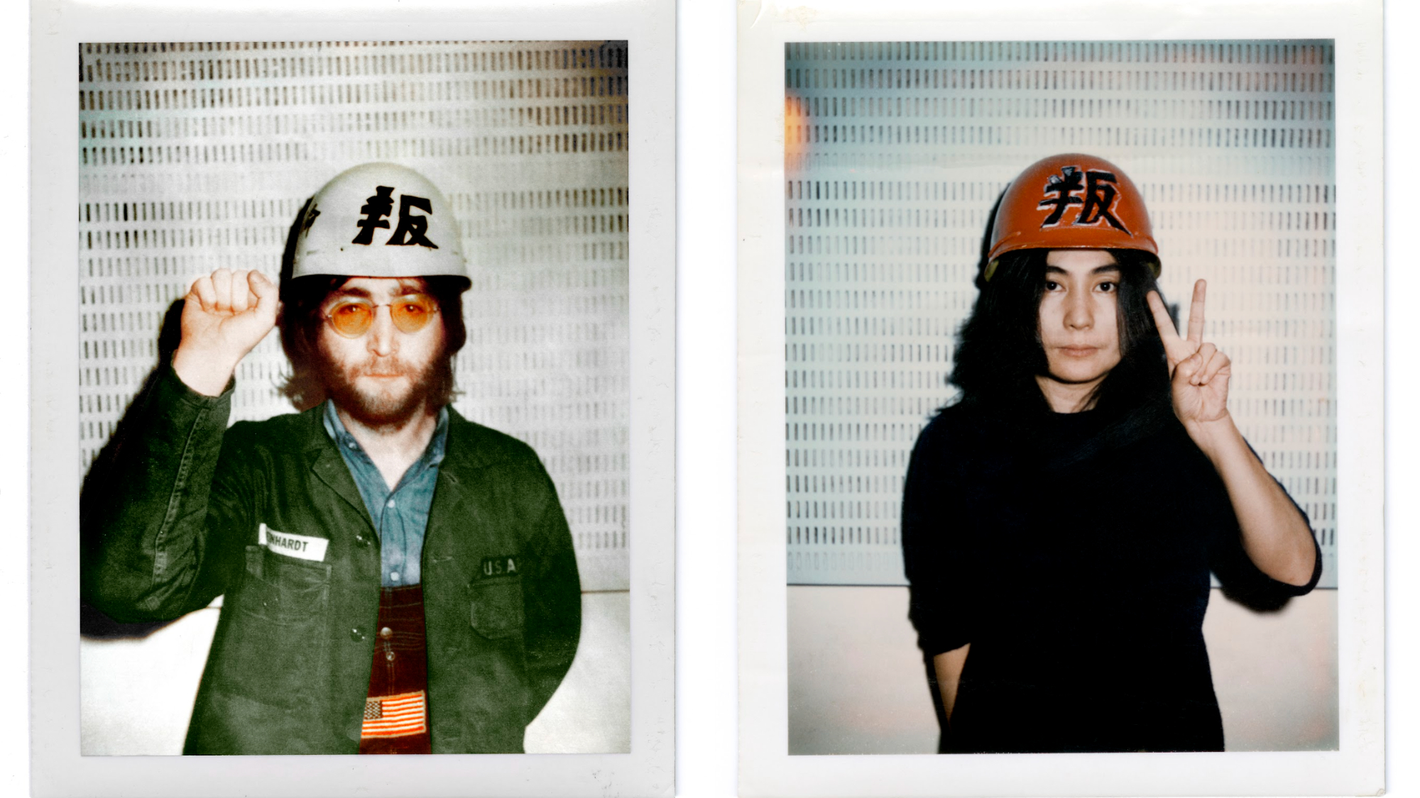 John Lennon and Yoko Ono polaroid photos
