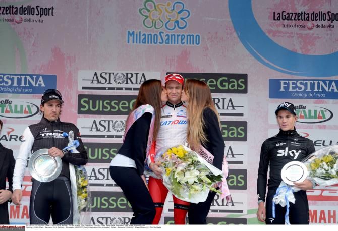The 2014 Milan San Remo podium