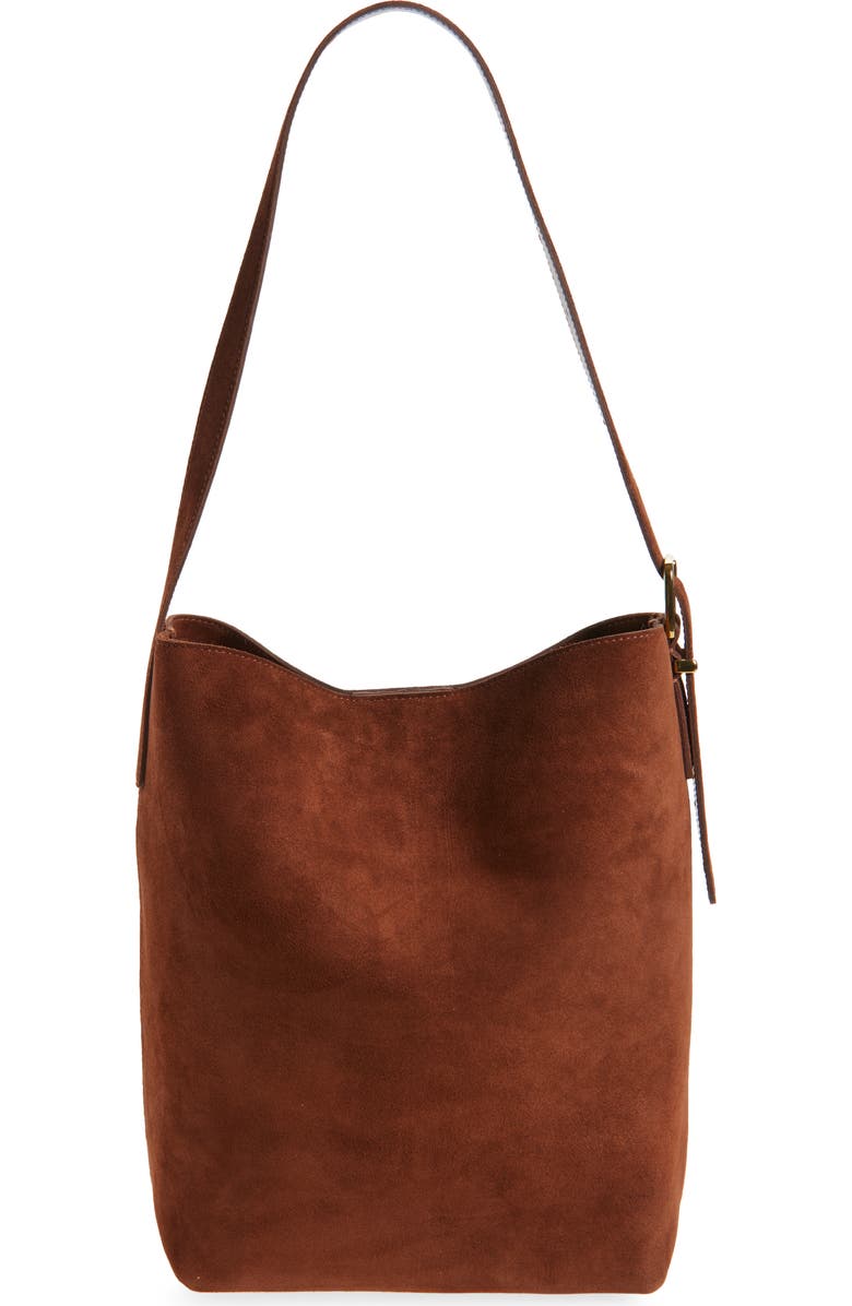 Essentials Suede Bucket Bag