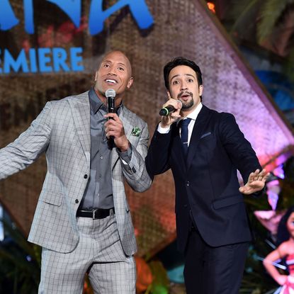 Lin Manuel Miranda Dwayne The Rock Johnson