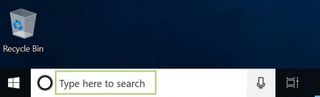 windows 10 search box