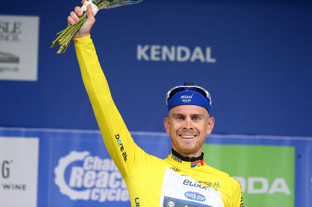 New race leader Julien Vermote (Etixx-QuickStep)