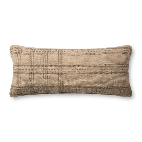 Loloi Angela Rose X Calista Collection Par0018 Tan/slate 13&#039;&#039; X 35&#039;&#039; Cover Only Pillow