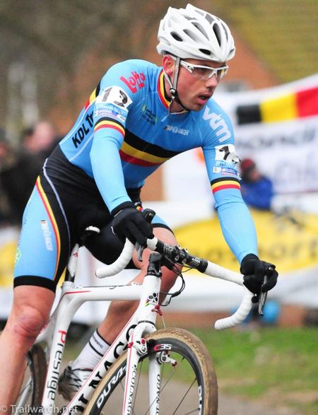 Sven Nys (Belgium) never really had a chance to reel in Albert