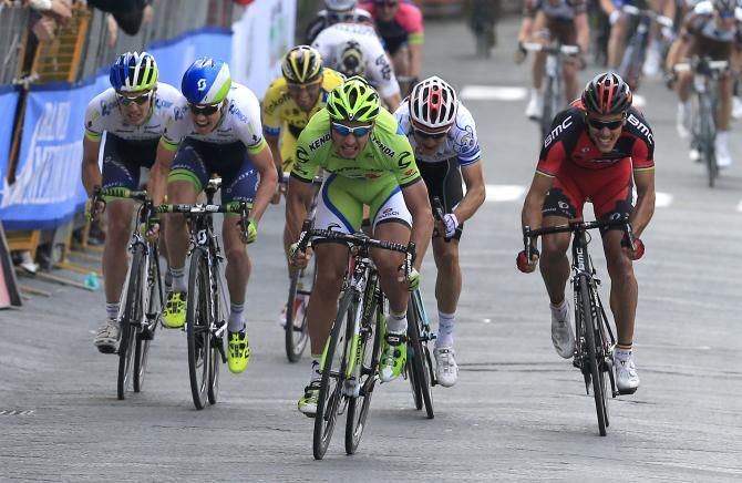 Peter Sagan leads the sprint