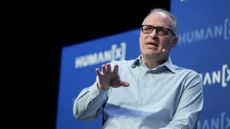 Amazon senior vice president and chief security officer (CSO) Stephen Schmidt pictured speaking on stage during the HumanX AI Conference 2025 at Fontainebleau Las Vegas.