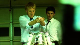 David Sullivan and Shane Carruth in Primer