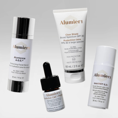 4 Alumier products on a white background