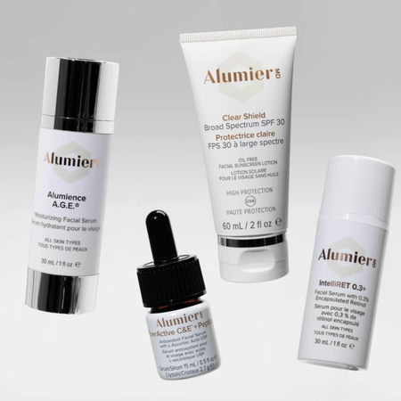 4 Alumier products on a white background