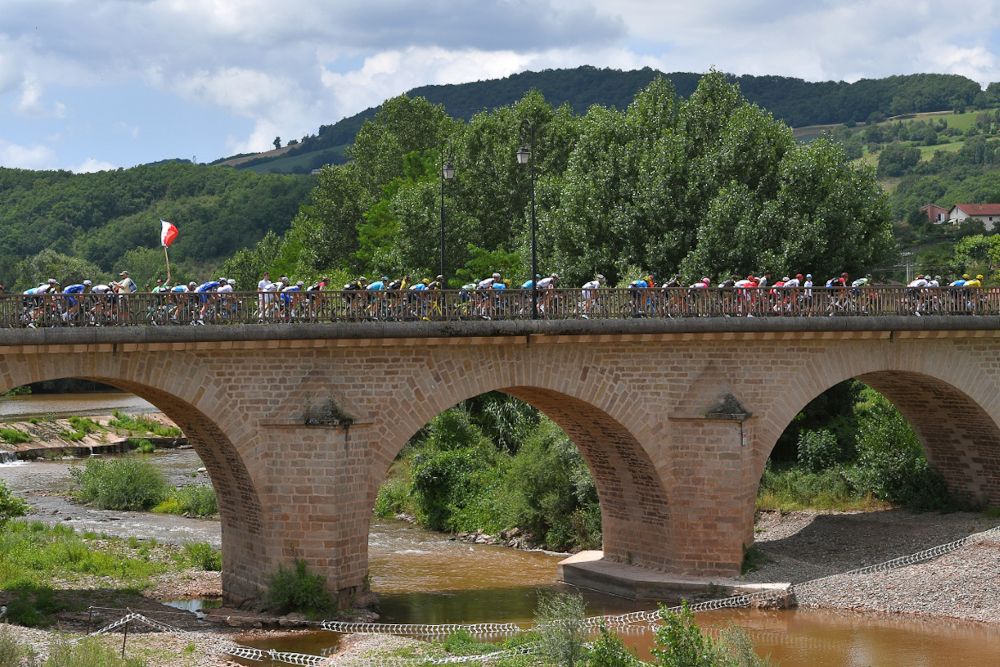 Scenery along the route of stage 15 at the Tour de France