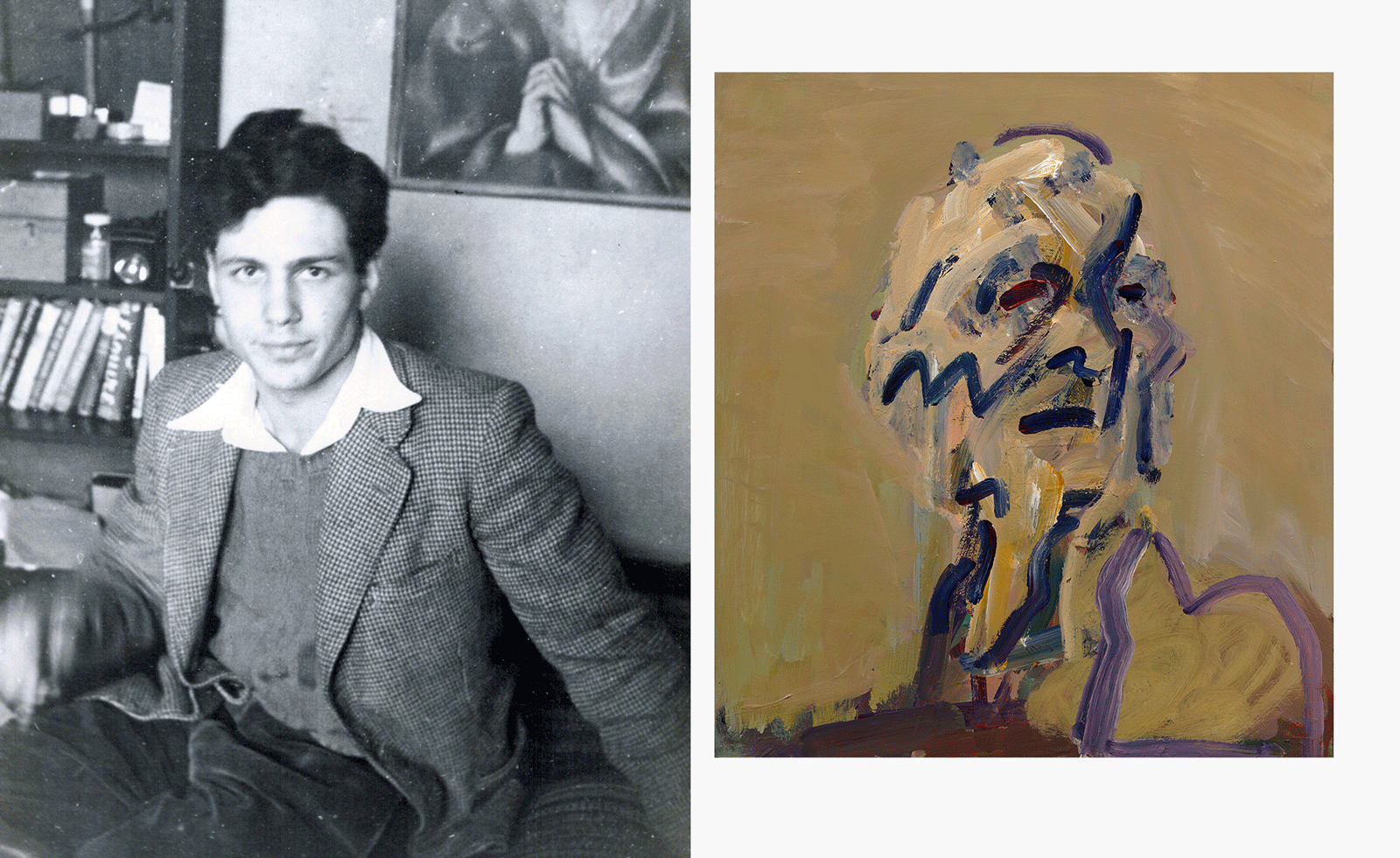 paintings of distorted heads