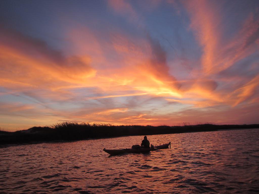 Kayaking in the Gulf of Mexico, December 26, 2012.