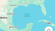 Apple Maps and Google Maps Gulf of Mexico