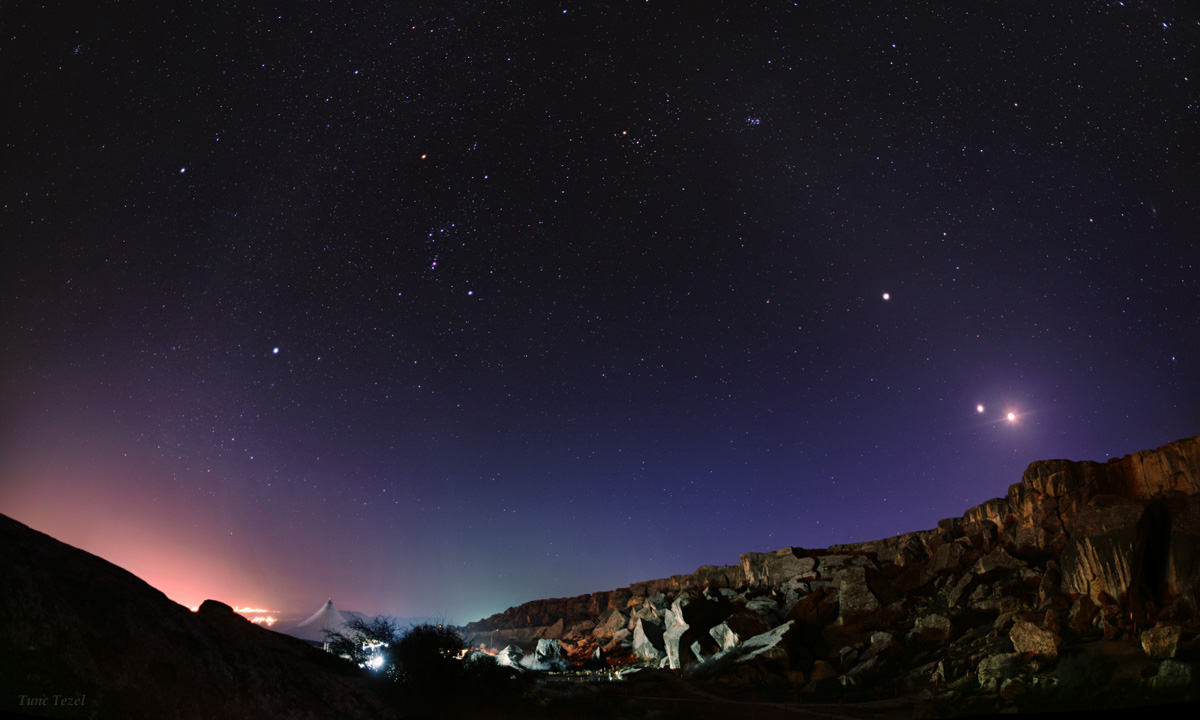 moon venus conjunction skywatching 