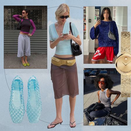 Collage of Gen Z influencers wearing Summer 2026 micro trends.